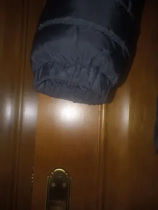 Abrigo acolchado negro mujer