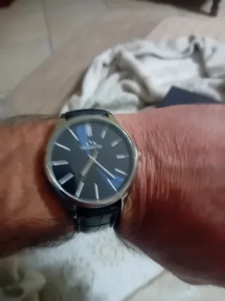 Orologio Chronostar Uomo Nero Argento