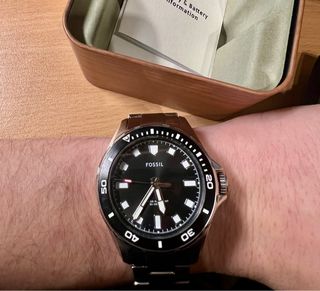 Reloj Fossil BQ2882 Negro y Plateado