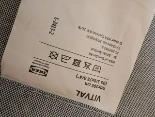 Litera Vitval Ikea Gris/Blanco