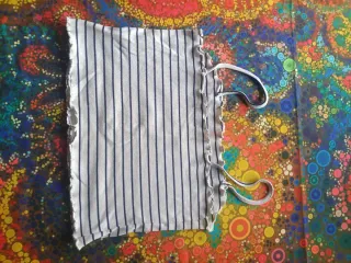 Top rayas azul y blanco