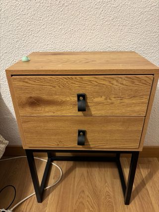 Comodino Maison du Monde in legno e metallo