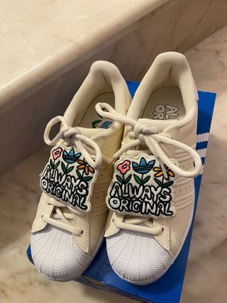 Adidas Superstar Beige Talla 37 1/3