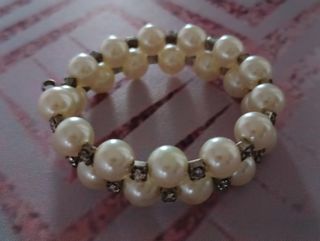 Bracciale doppio giro con perle
