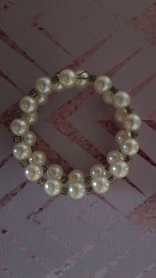 Bracciale doppio giro con perle