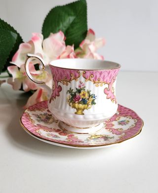 Taza y platillo porcelana inglesa