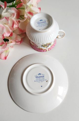 Taza y platillo porcelana inglesa