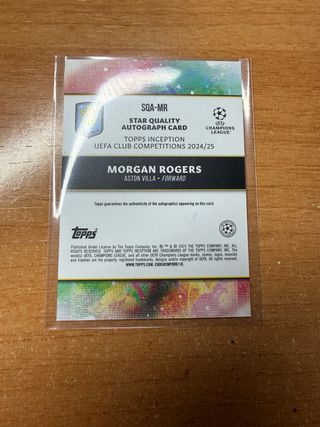 Carta Topps Inception Morgan Rogers Auto 60/75