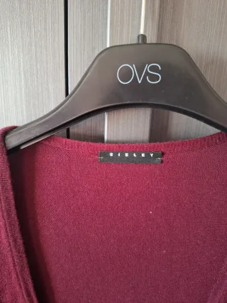 Abito invernale magenta scuro Sisley M/L