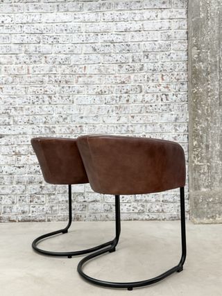 Sillas de comedor de piel