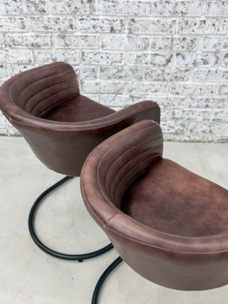 Sillas de comedor de piel