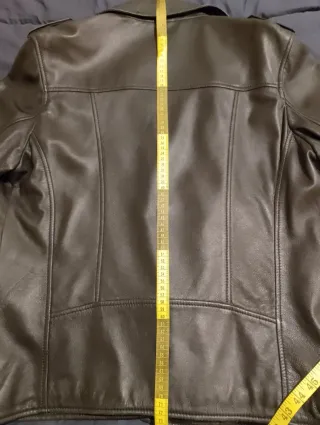 Cazadora Biker Zara Cuero Talla L Hombre