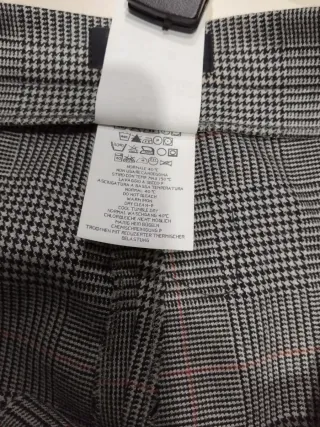 Gonna Diana Gallesi a quadri grigia nero