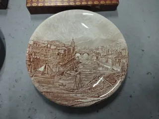 2 Platos Decorativos Puente Colgante