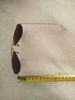 Gafas Ray-Ban Aviador Dorado y Negro polarizadas