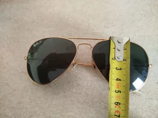 Gafas Ray-Ban Aviador Dorado y Negro polarizadas