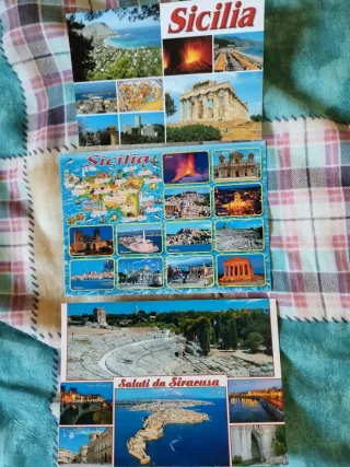 3 cartoline Sicilia