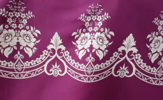 Tela refajo bordado.