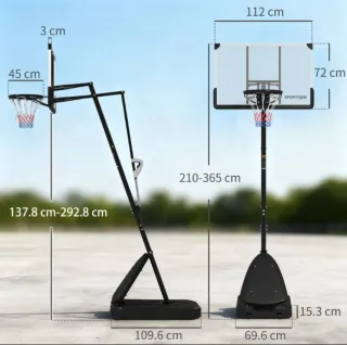 Canasta de Baloncesto Ajustable