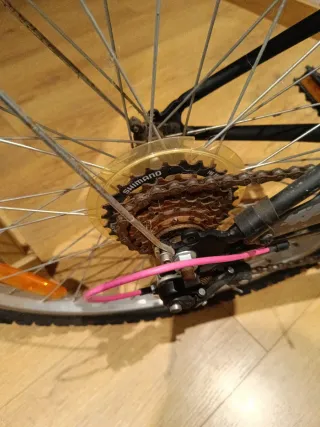 Bicicleta BTWIN 500 Negra y Rosa