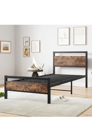 Estructura Cama Metal/Madera 90x200