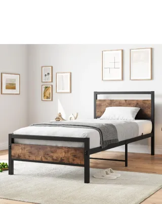 Estructura Cama Metal/Madera 90x200