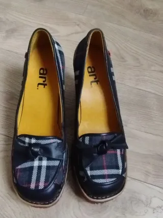 Zapatos de tacón a cuadros talla 38