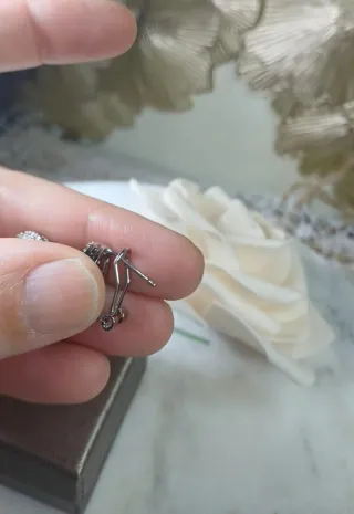 Pendientes Goldfilled Zirconitas y Agua Mar