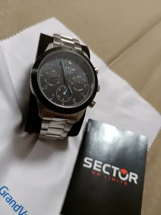 Orologio Uomo Sector Cronografo Acciaio
