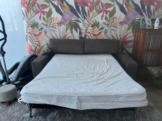 Sofá cama 2 plazas de antelina