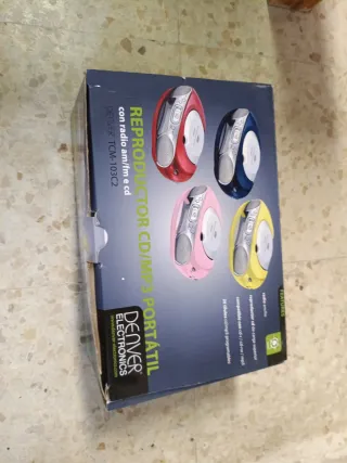 Radio CD Denver Roja y Plateada