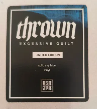 Thrown Excessive Guilt Vinilo Lp Azul