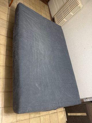 Sofá Cama Gris Tela