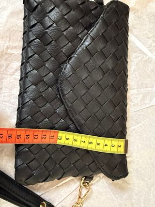 Pochette Borsa Intrecciata Nera