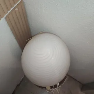 Lámpara de cristal ovalada