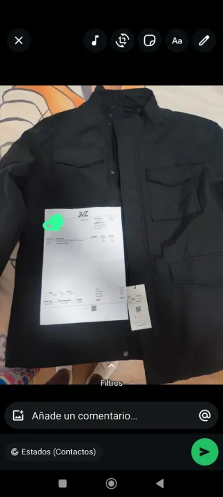 Chaquetón JVZ Negro Se vende por no poder devolver