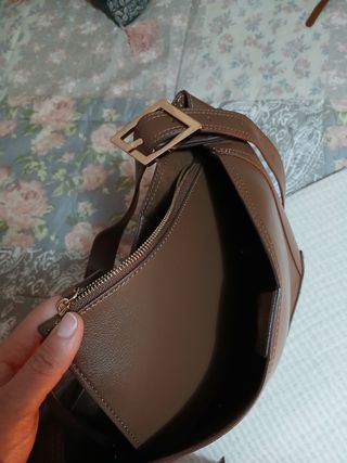 Bolso de hombro Zara marrón
