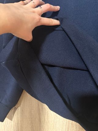 Sudadera azul cuello polo New York