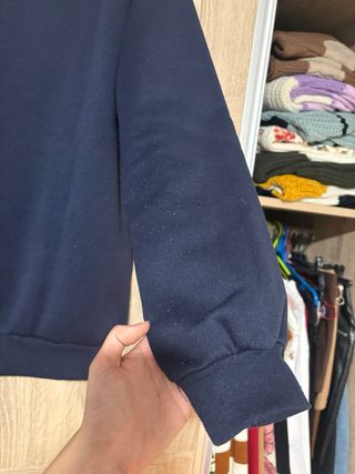 Sudadera azul cuello polo New York