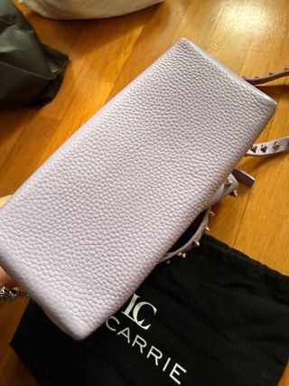 Borsa LA CARRIE viola borchie