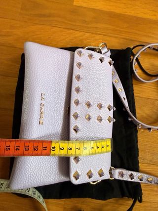 Borsa LA CARRIE viola borchie