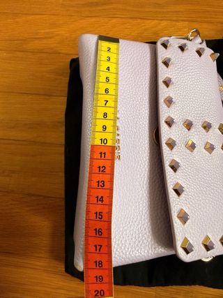 Borsa LA CARRIE viola borchie