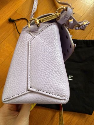 Borsa LA CARRIE viola borchie