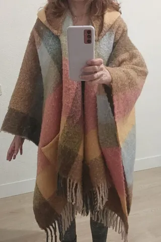 Poncho Surkana Multicolor Talla Única Nuevo