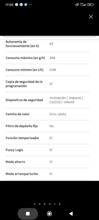 Estufa de parafina Zibro