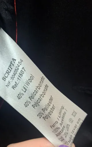 Chaqueta Scripta negra Talla M