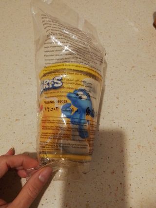 Bicchiere puffi n.19 Burger King