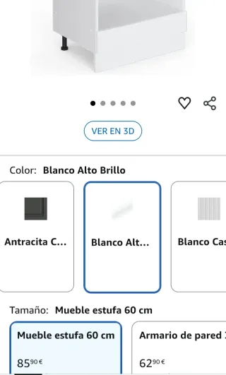 Mueble Cocina Horno Empotrado Vicco R-Line Blanco