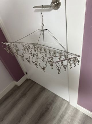 Tendedero metálico 40 pinzas metalicas NUEVO