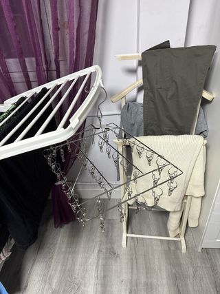 Tendedero metálico 40 pinzas metalicas NUEVO